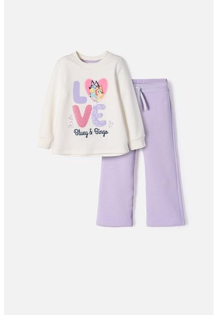 Conjunto De Bluey Con Pantalón Largo  Multicolor Para Niña 2T A 6T 5T