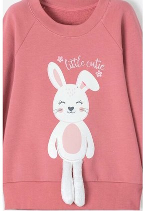 Buzo De LittleMic Cerrado Rosa Viejo Para Niña 2T A 5T 4T