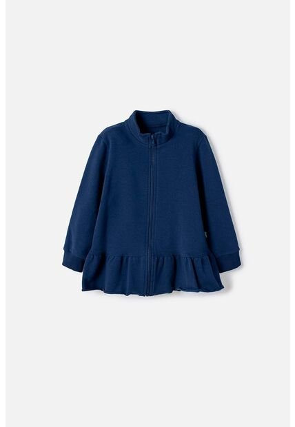 Buzo De Littlemic Con Cierre Azul Para Niña 2T A 6T 3T