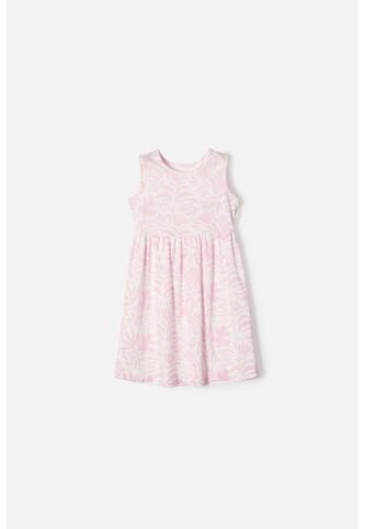 Vestido De LittleMic Marfil Y Rosado Para Niña 2T A 5T 4T LittleMic