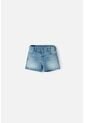 Short De Littlemic Con Bolsillos Azul Para Niña 2T A 5T 3T de LittleMic