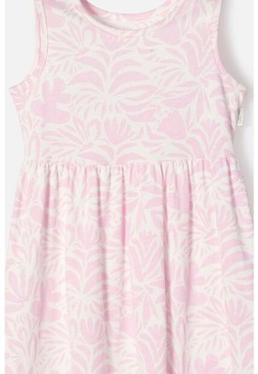 Vestido De LittleMic Marfil Y Rosado Para Niña 2T A 5T 4T