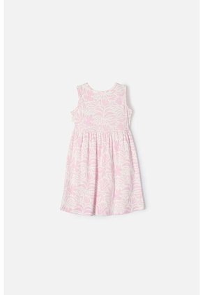 Vestido De LittleMic Marfil Y Rosado Para Niña 2T A 5T 4T
