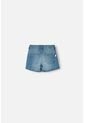 Short De Littlemic Con Bolsillos Azul Para Niña 2T A 5T 3T de LittleMic