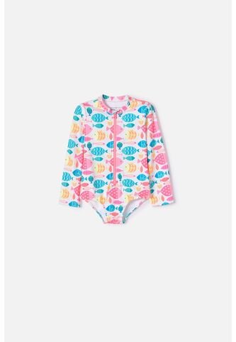 Vestido De Baño Del Littlemic Multicolor Para Niña 2T A 5T 5T LittleMic