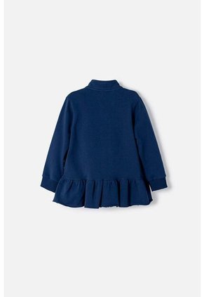 Buzo De Littlemic Con Cierre Azul Para Niña 2T A 6T 3T