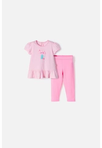 Conjunto LittleMic Multicolor De Pantalón Largo Para Bebé Niña 18-24 LittleMic