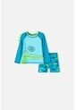 Conjunto De Baño De LittleMic Manga Larga Verde Para Niño 2T A 5T 4T de LittleMic
