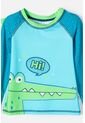 Conjunto De Baño De LittleMic Manga Larga Verde Para Niño 2T A 5T 4T de LittleMic