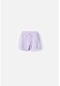 Short De Littlemic Con Cordón Lavanda Para Niña 2T A 5T 4T de LittleMic