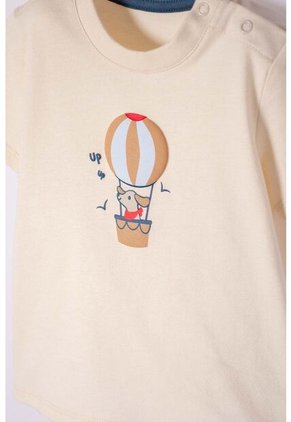 Conjunto LittleMic Café Y Taupe De Pantalón Largo Para Bebé Niño 6-9