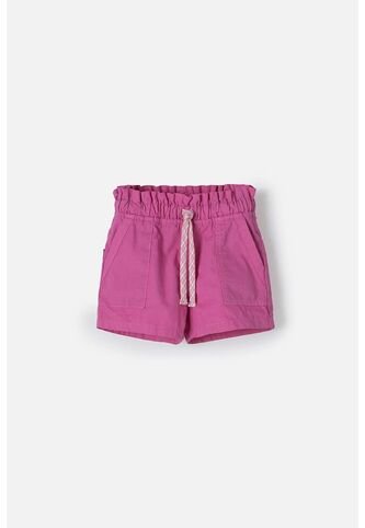 Short De LittleMic Con Cordón Rosado Para Niña 2T A 5T 3T LittleMic