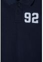 Camiseta Tipo Polo De Mic Azul Para Niño 2T A 5T 2T de LittleMic