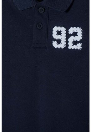 Camiseta Tipo Polo De Mic Azul Para Niño 2T A 5T 2T