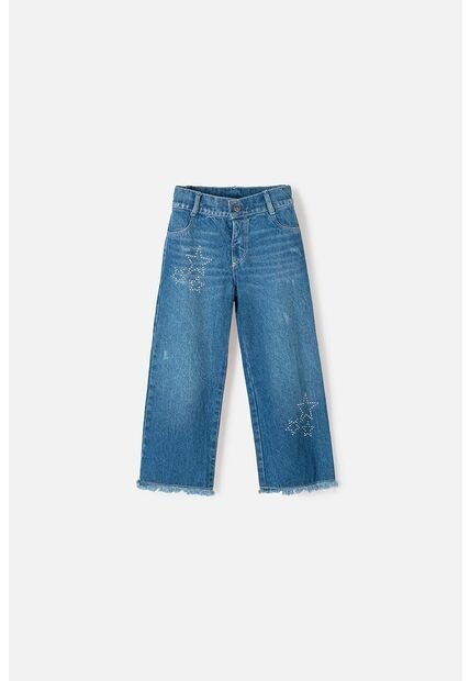 Jeans De LittleMic Azul Medio Para Niña 2T A 5T 5T