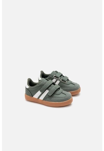 Tenis De Littlemic Verde Y Blanco Para Niño 26