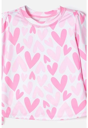 Vestido De Baño LittleMic Multicolor Manga Larga Para Niña 2T A 5T 4T