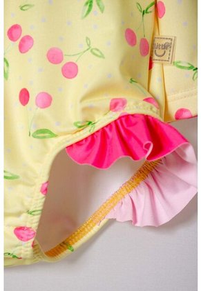 Vestido De Baño De Littlemic Con Gorro Multicolor Para Bebé Niña 3-6