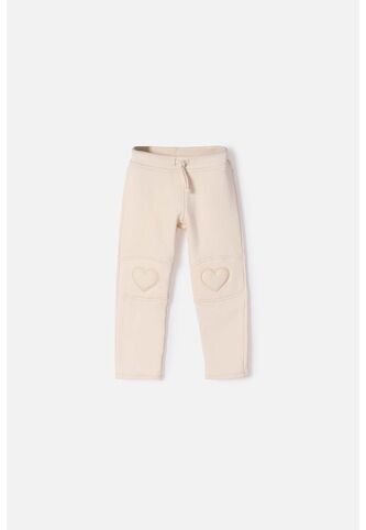Jogger De Littlemic Con Cordón Almendra Para Niña 2T A 5T 2T LittleMic
