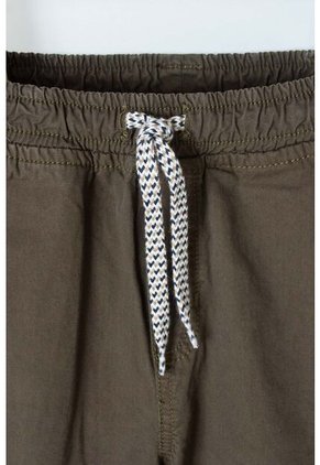 Jogger De LittleMic Con Cordón Verde Militar Para Niño 2T A 5T 2T