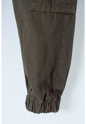 Jogger De LittleMic Con Cordón Verde Militar Para Niño 2T A 5T 2T