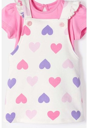 Vestido De Littlemic Tipo Jardinera Multicolor Para Bebé Niña 3-6