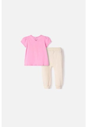 Conjunto LittleMic Multicolor Manga Corta Para Bebé Niña 12-18