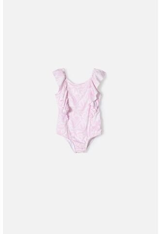 Vestido De Baño De Littlemic Rosado Para Niña 2T A 5T 4T LittleMic