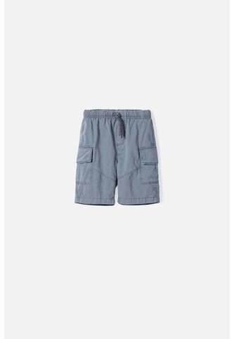 Bermuda De Littlemic Con Bolsillos Gris Para Niño 2T A 5T 4T LittleMic