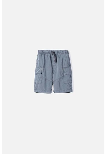 Bermuda De Littlemic Con Bolsillos Gris Para Niño 2T A 5T 4T