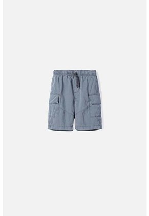 Bermuda De Littlemic Con Bolsillos Gris Para Niño 2T A 5T 4T