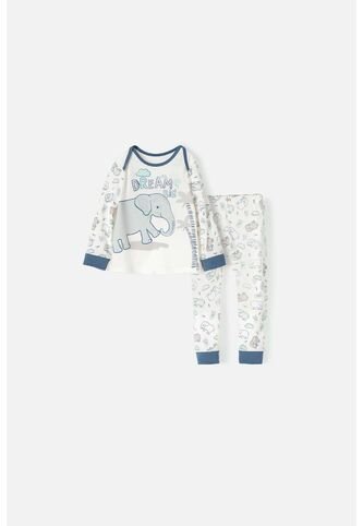 Pijama LittleMic Con Pantalón Largo  Multicolor Para Bebé Niño 6-9 LittleMic