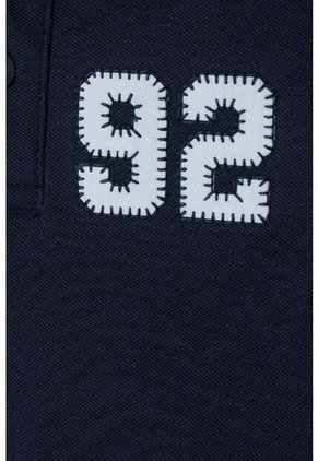 Camiseta Tipo Polo De Mic Azul Para Niño 2T A 5T 5T