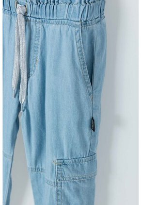 Jogger LittleMic Con Cordón Azul Claro Para Niña 2T A 5T 4T