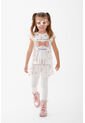 Conjunto De Littlemic Con Falda En Tull Marfil Para Niña 2T A 5T 4T de LittleMic