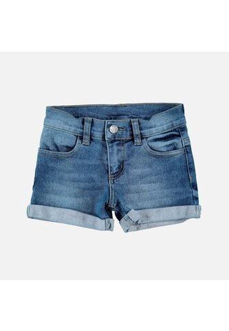 Short LittleMic Denim Azul Para Niña 2T A 5T 4T LittleMic
