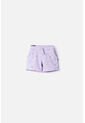 Short De Littlemic Con Cordón Lavanda Para Niña 2T A 5T 3T de LittleMic