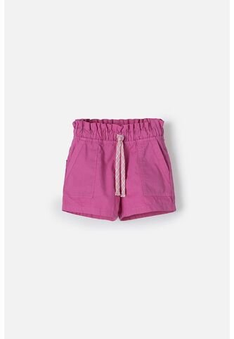 Short De LittleMic Con Cordón Rosado Para Niña 2T A 5T 4T LittleMic