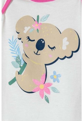 Pijama De LittleMic Marfil Y Rosada De Pantalón Largo Para Bebé Niña 12-18