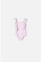Vestido De Baño De Littlemic Rosado Para Niña 2T A 5T 4T de LittleMic