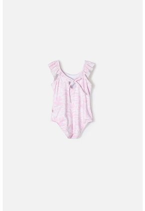 Vestido De Baño De Littlemic Rosado Para Niña 2T A 5T 4T