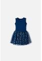 Vestido De Littlemic Con Tull Azul Para Niña 2T A 5T 4T de LittleMic