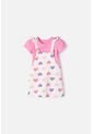 Vestido Tipo Jardinera De Littlemic Multicolor Para Niña 2T A 5T 3T de LittleMic