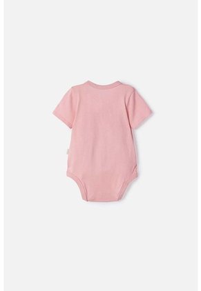 Body De Bambi Manga Corta Rosado Para Bebé Niña 6-9