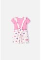 Vestido Tipo Jardinera De Littlemic Multicolor Para Niña 2T A 5T 3T de LittleMic