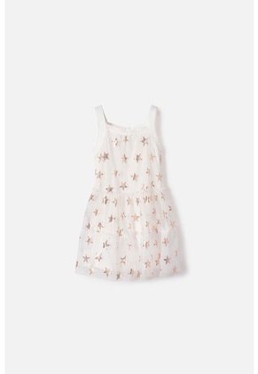 Vestido De Littlemic Manga Sisa Crudo Para Niña 2T A 5T 3T