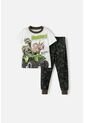 Pijama De LittleMic Manga Corta Marfil Y Verde Para Niño 2T A 5T 2T de LittleMic