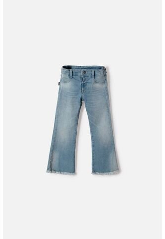 Jean De Littlemic Con Bota Amplia Para Niña 2T A 5T 3T LittleMic