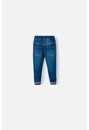 Jegging LittleMic En Denim Tono Medio Con Elástico En Cintura Para Bebé Niño 6-9