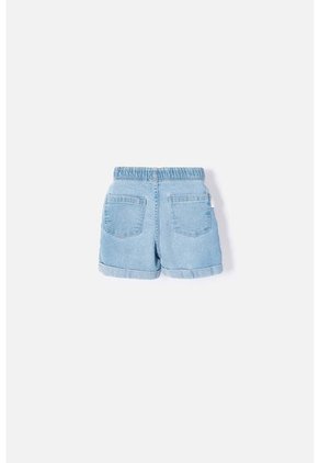 Short De Littlemic Con Cordón Azul Para Niña 2T A 5T 3T